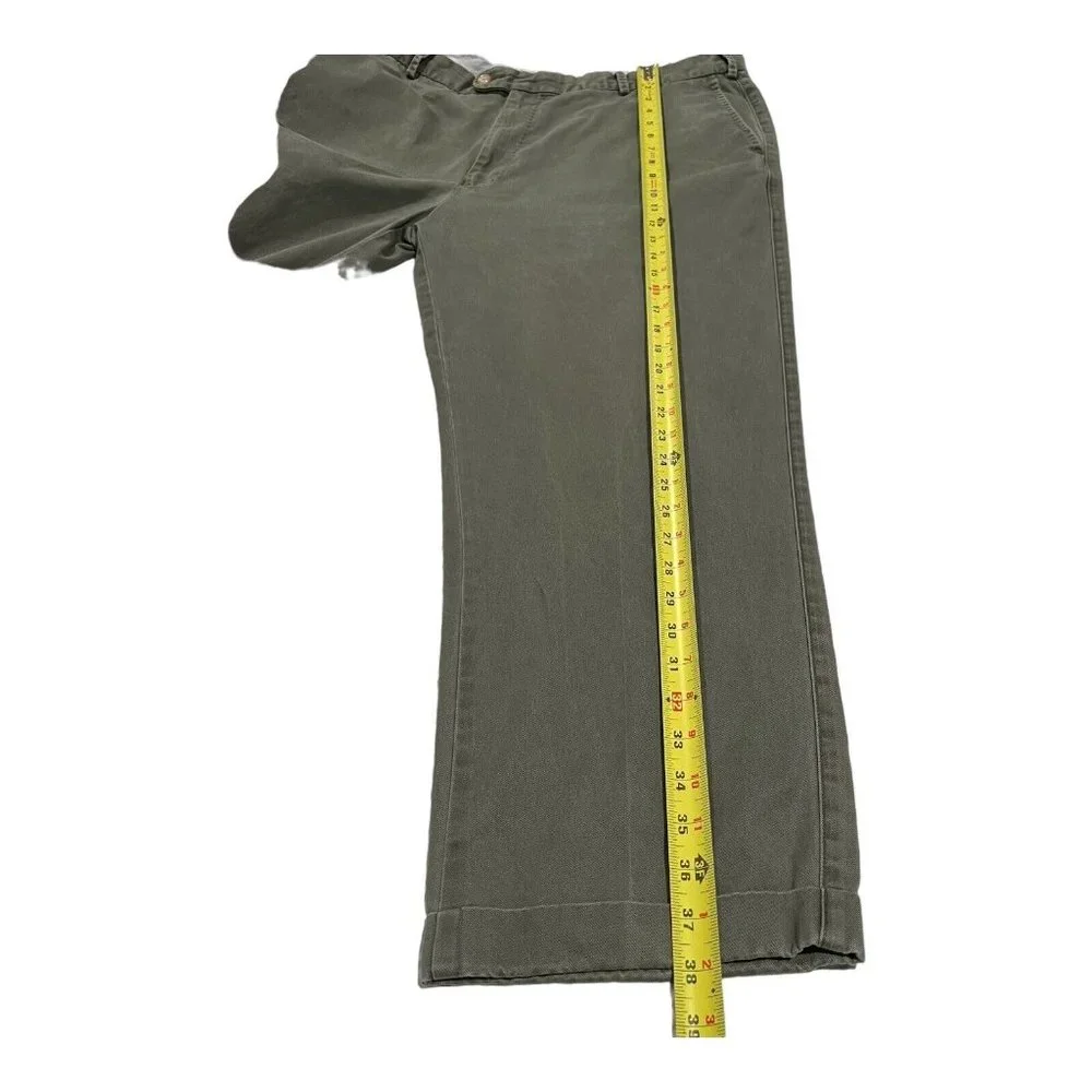 Peter Millar Pants Mens‎ 40 Casual Work RN 100308 Green 100% Genuine Pima Cotton